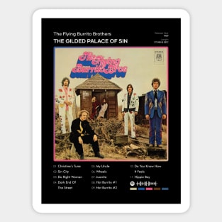 The Flying Burrito Brothers - The Gilded Palace Of Sin Tracklist Album Magnet